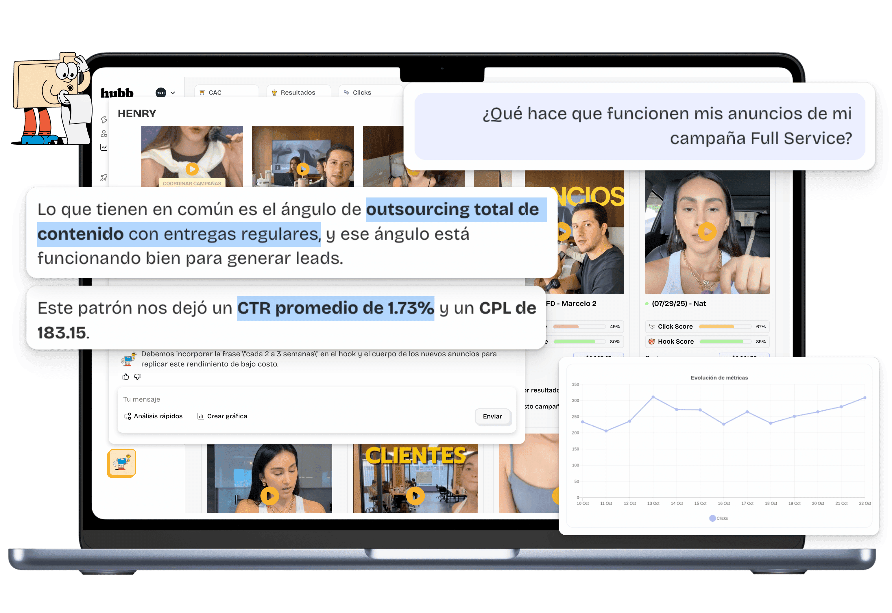 Hubb AI dashboard